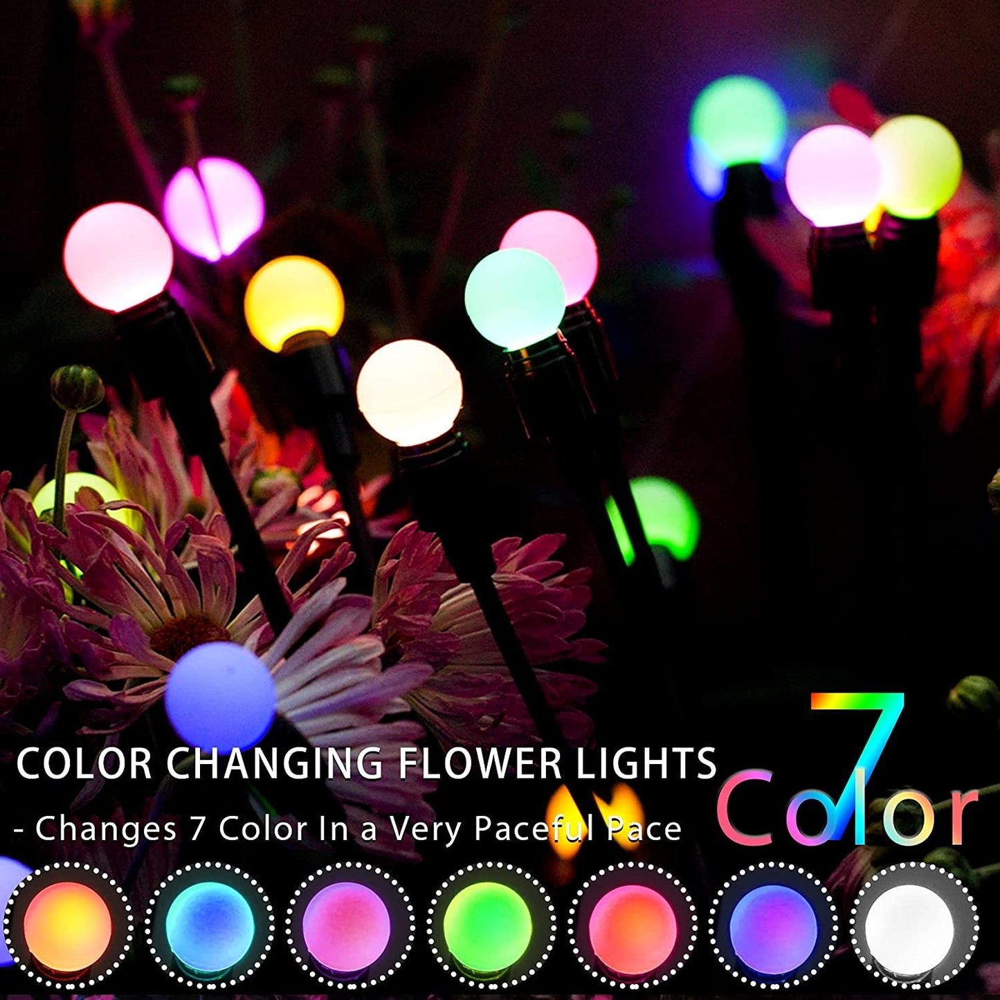 Starburst Swaying Solar Garden Lights-2PCS
