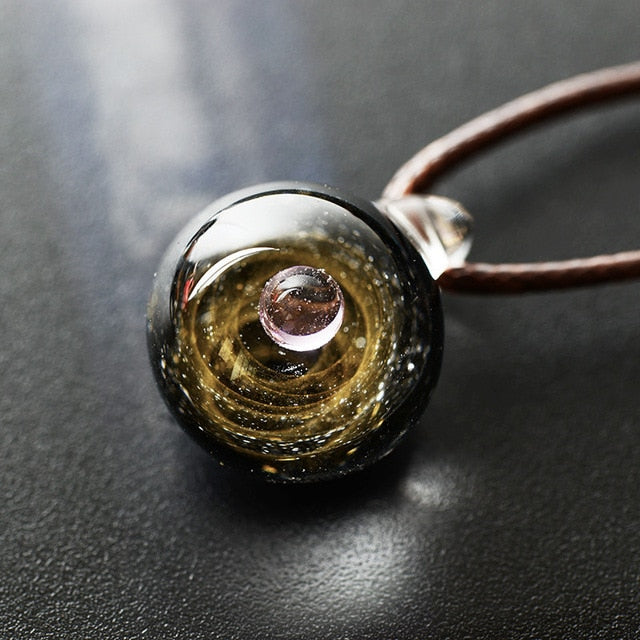 Cosmic Galaxy Glass Pendant