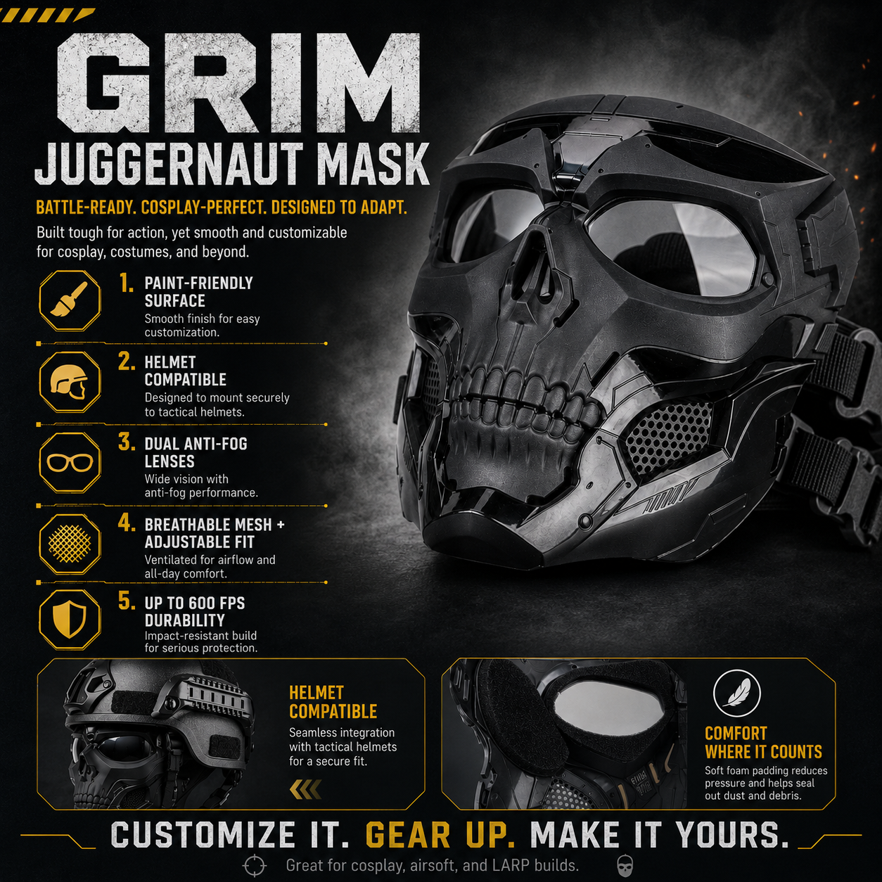 Grim Juggernaut Mask