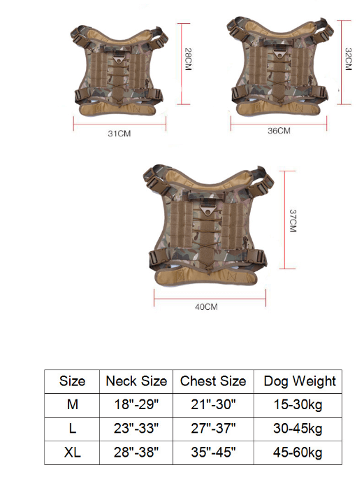Molle Modular Pet Harness