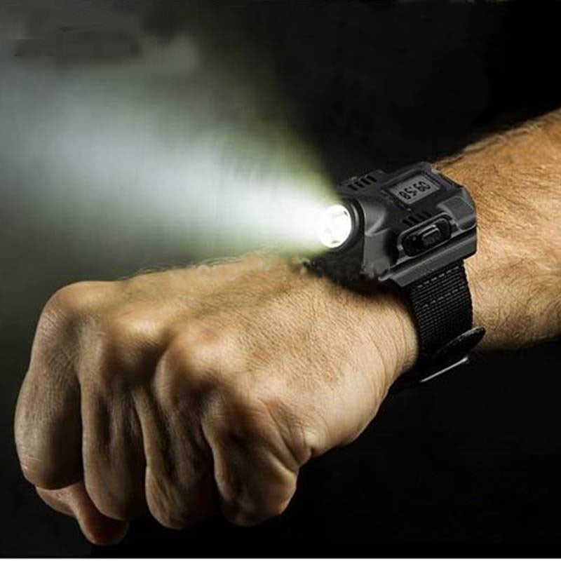 RECHARGEABLE FLASHLIGHT TACTICAL WATCH